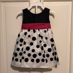 Rare Editions polka dot baby dress